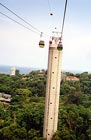 Seilbahnfahrt in schwindelnder H&ouml;he nach Sentosa Island 1.